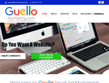 Tablet Screenshot of guellomarketing.com